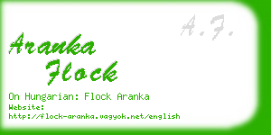 aranka flock business card